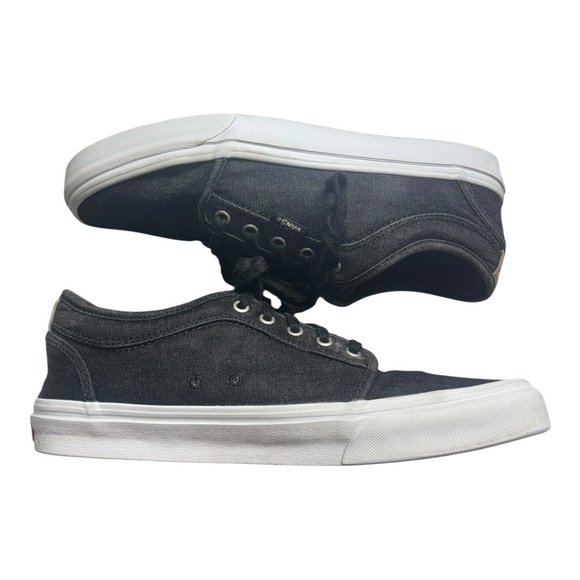 Vans Other - VANS PRO Skate Gray/Black Canvas Padded Tongue Low-Top Lace Up Shoes Mens Sz 10